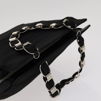 Salvatore Ferragamo Vala Handbag Canvas, BLACK, CANVAS, Handbag