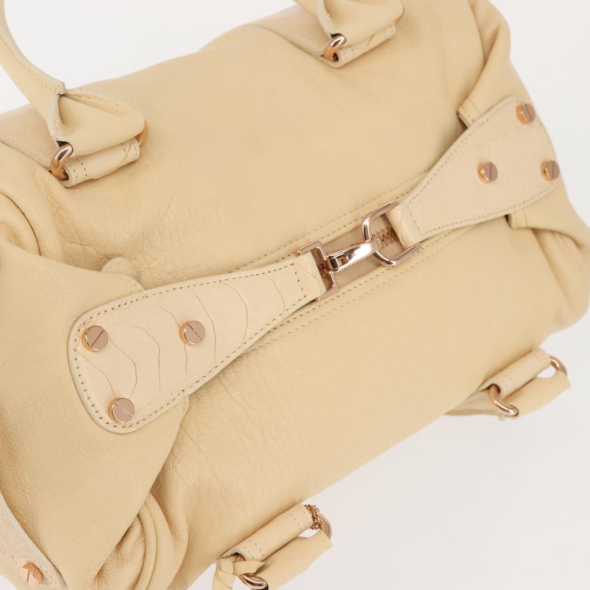 Balenciaga Vintage handbag Leather, BEIGE, LEATHER, Handbag