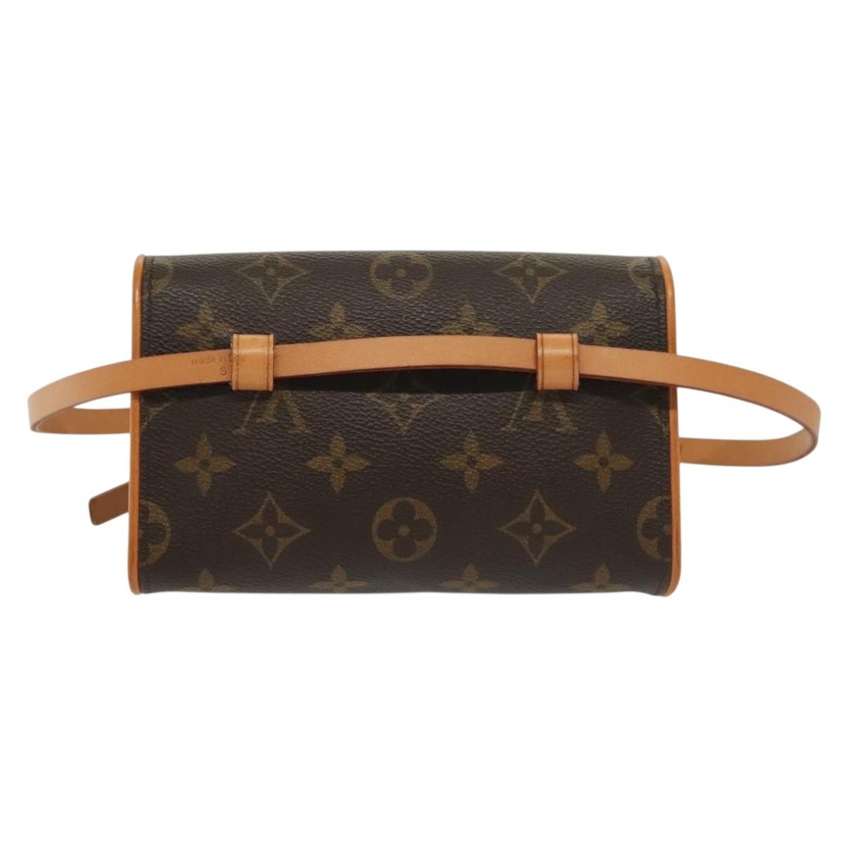 Louis Vuitton Florentine Waist Bag Monogram Canvas, BROWN, CANVAS, Clutche & pouche