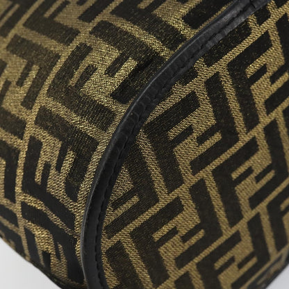 Fendi Vanity Clutch Canvas, BROWN, CANVAS, Clutche & pouche