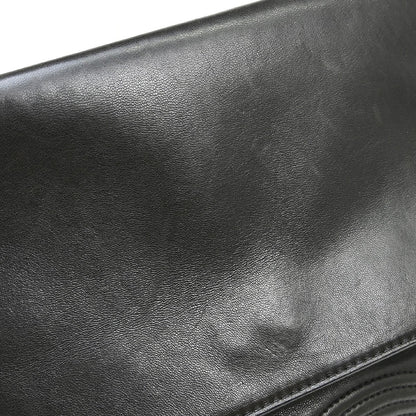 Chanel Vintage Flap Backpack Leather, Black, Leather, Backpack