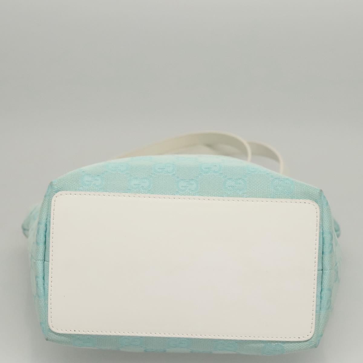 Gucci Vintage Bucket Shopping Tote GG Canvas, BLUE, CANVAS, Tote bag