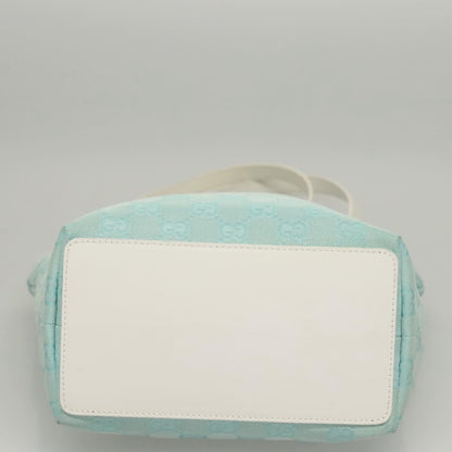 Gucci Vintage Bucket Shopping Tote GG Canvas, BLUE, CANVAS, Tote bag