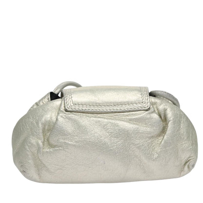 Loewe Vintage Crossbody Leather, SILVER, LEATHER, Shoulder bag