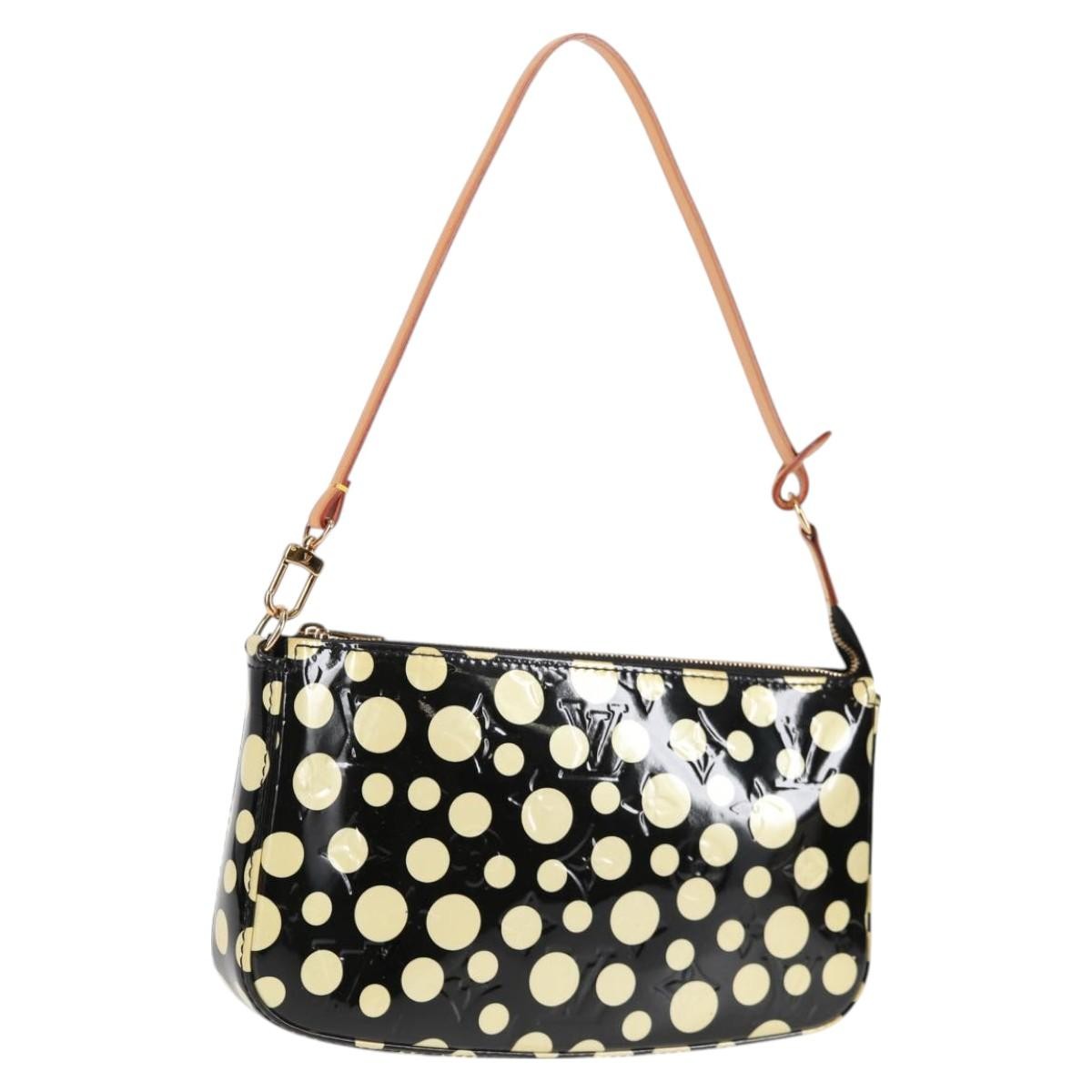 Louis Vuitton Pochette Accessoires Yayoi Kusama Painted Dots Monogram vernis, BLACK, PATENT_LEATHER, Clutche & pouche