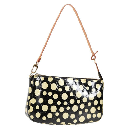 Louis Vuitton Pochette Accessoires Yayoi Kusama Painted Dots Monogram vernis, BLACK, PATENT_LEATHER, Clutche & pouche
