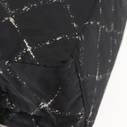 Chanel Travel Line Boston Bag Printed Nylon, BLACK, NYLON, Travel bag