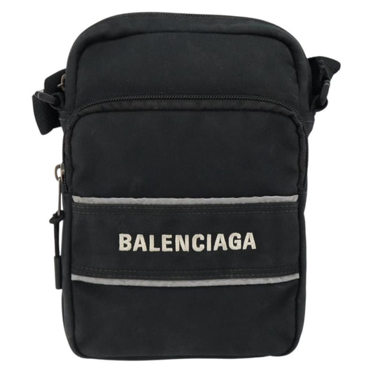 Balenciaga Shoulder Bag Canvas, BLACK, CANVAS, Shoulder bag