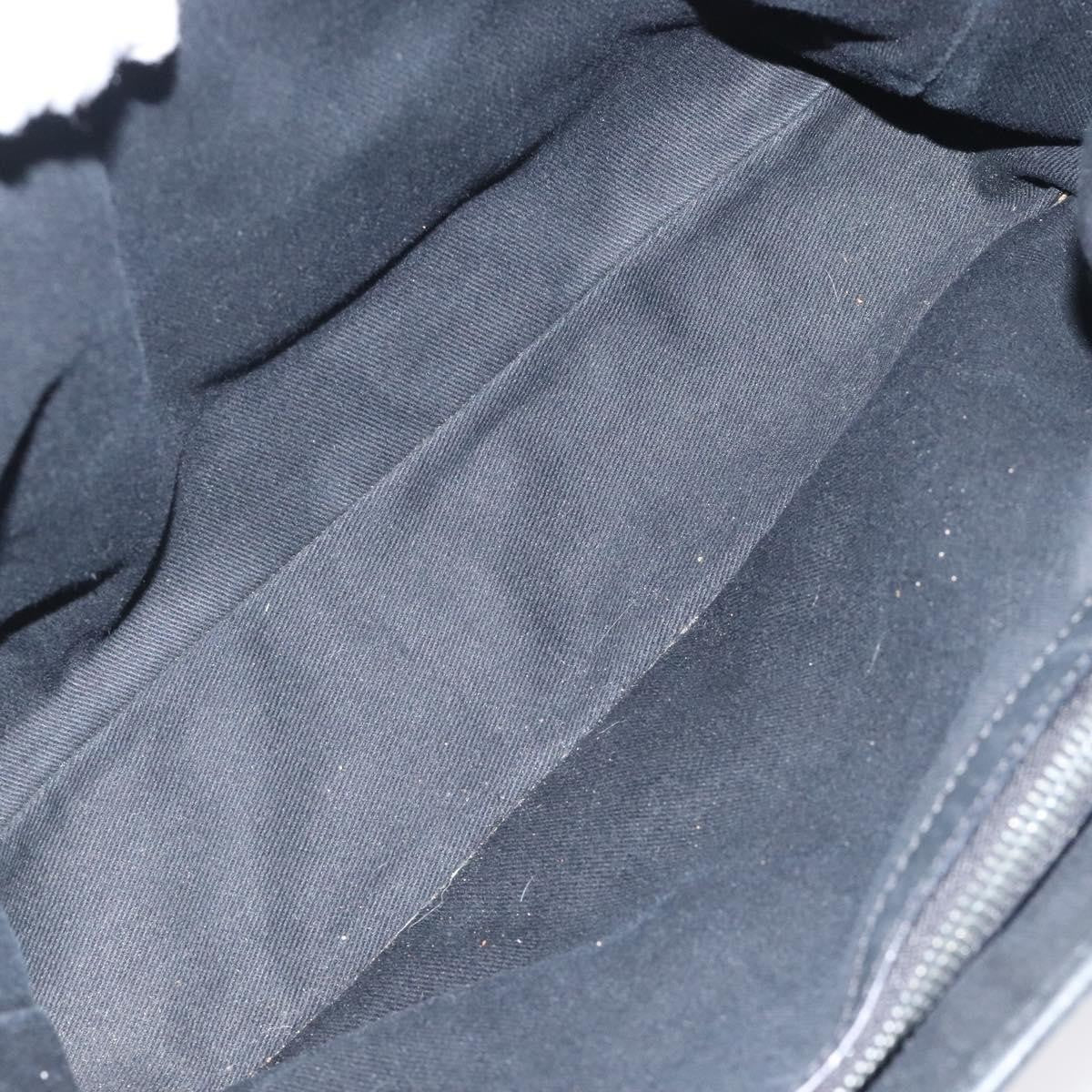 Celine Boogie Satchel Macadam, BLACK, CANVAS, Handbag