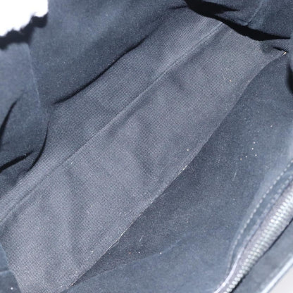 Celine Boogie Satchel Macadam, BLACK, CANVAS, Handbag