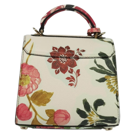 Salvatore Ferragamo Boxyz Top Handle Bag Printed Leather, PINK, LEATHER, Shoulder bag