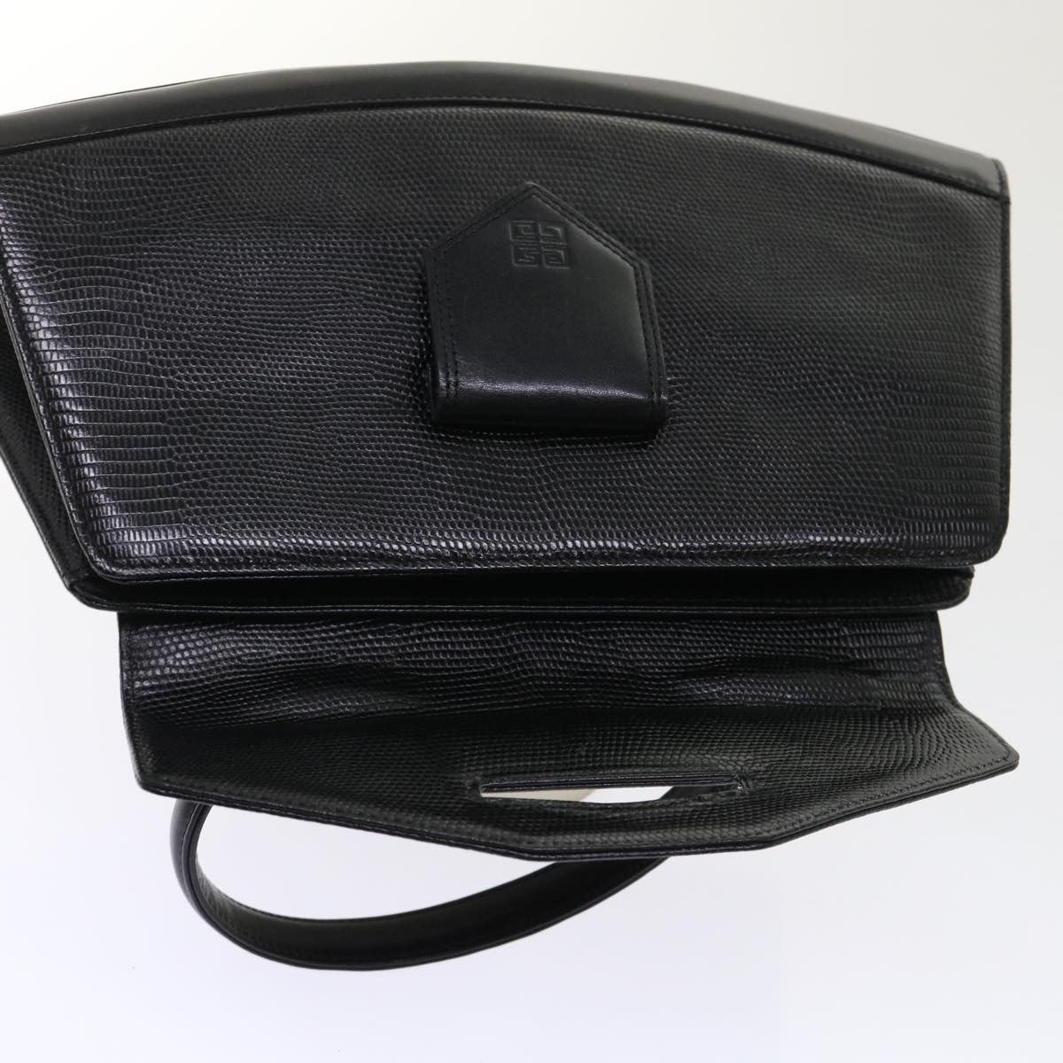 Givenchy Vintage Handbag Leather, BLACK, LEATHER, Handbag