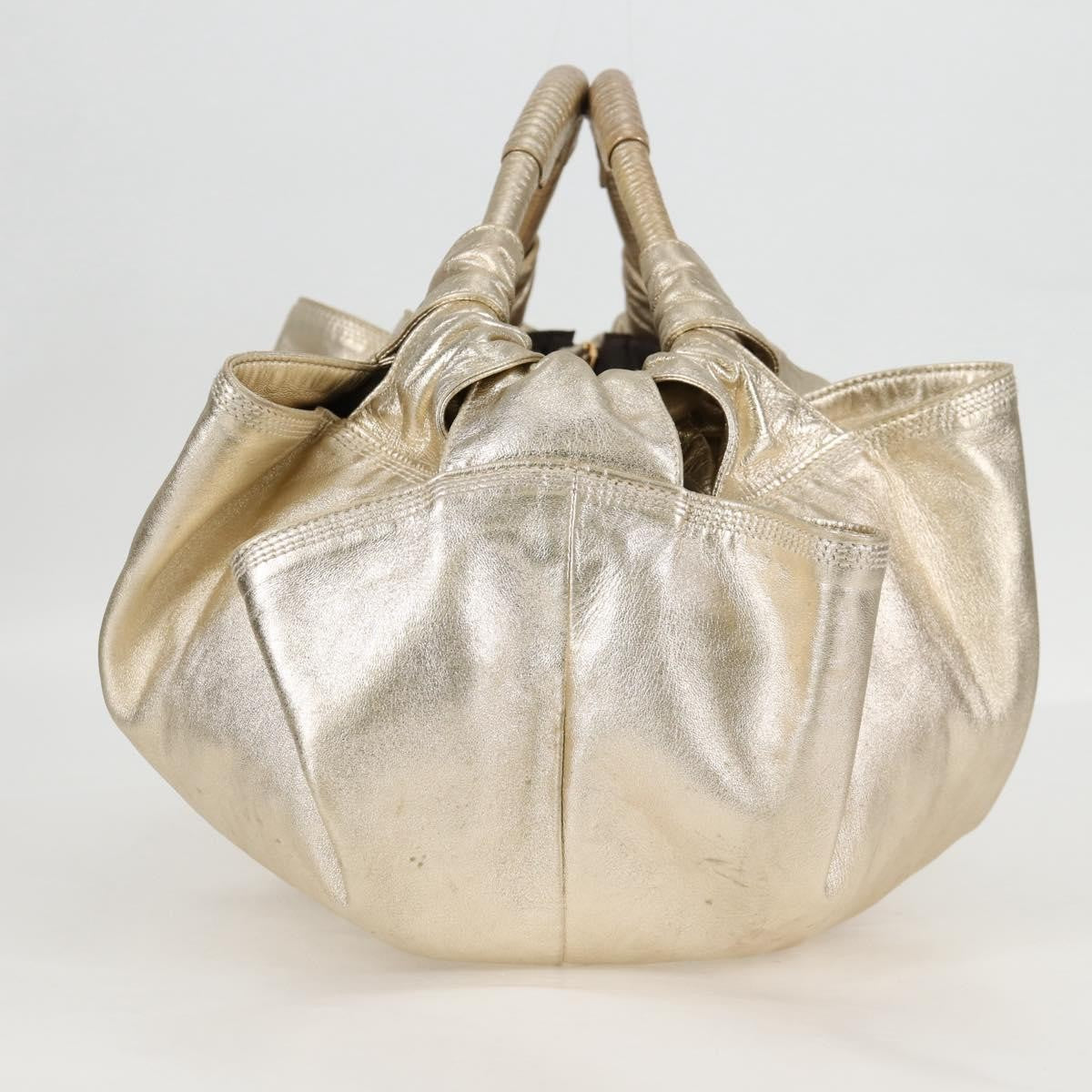 Loewe Anagram Logo Nappa Aire Hand Bag Leather, GOLD, LEATHER, Handbag