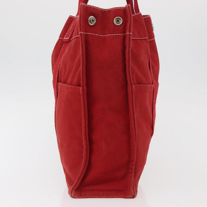 Hermes Fourre Tout Tote Toile, RED, CANVAS, Tote bag