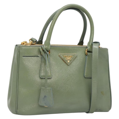 Prada Double Zip Lux Tote Saffiano Leather, GOLD, LEATHER, Handbag