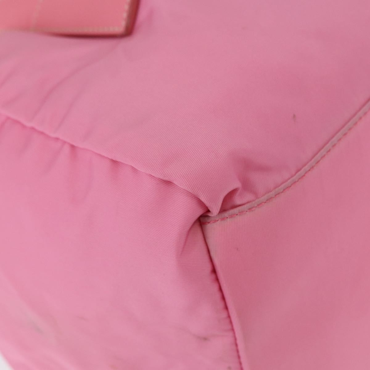 Prada Side Pocket Convertible Duffle Bag Tessuto, PINK, NYLON, Handbag