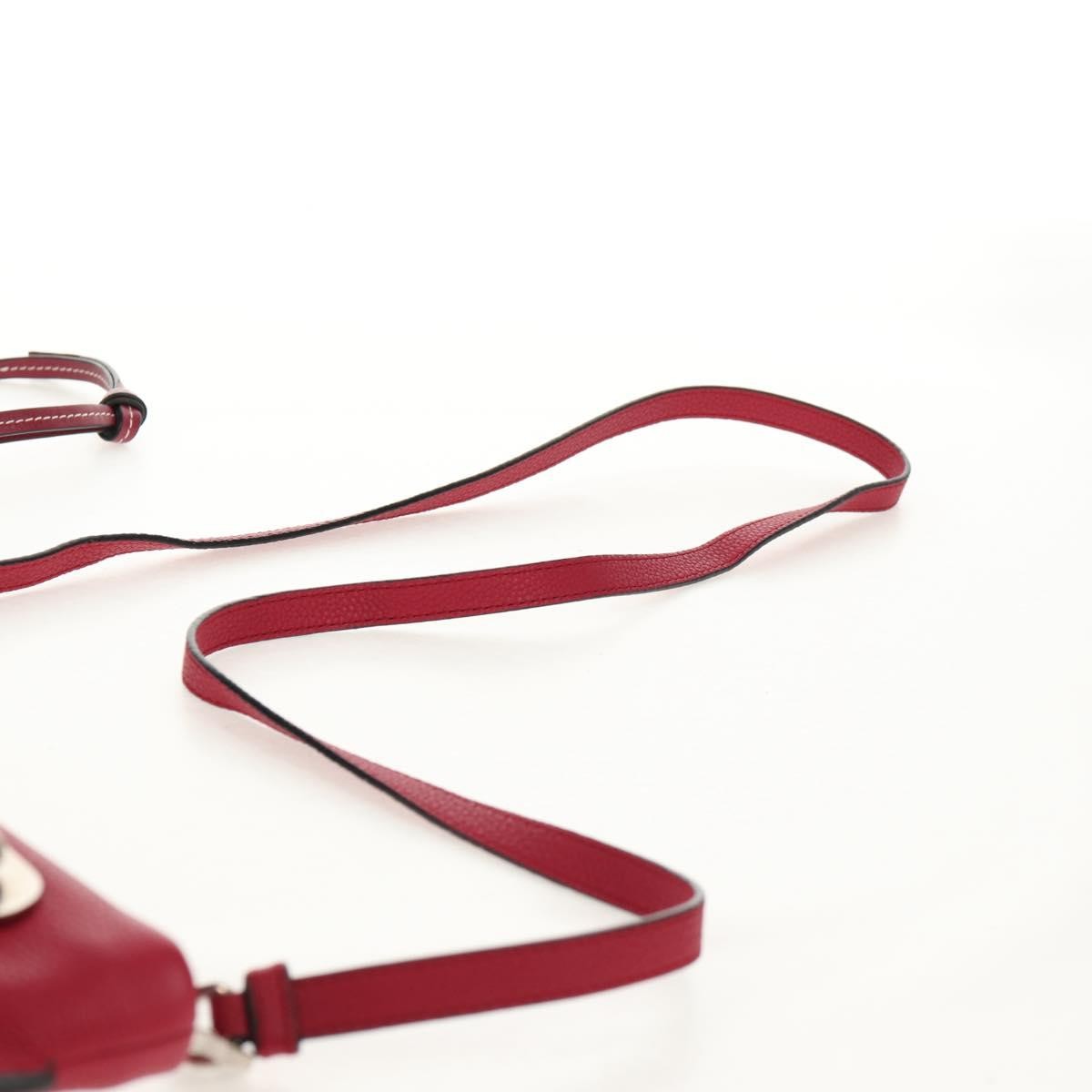 Loewe Missy Handbag Leather, RED, LEATHER, Shoulder bag