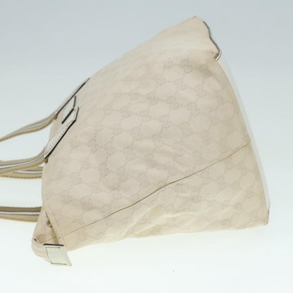 Gucci Web Zip Tote GG Canvas, WHITE, CANVAS, Tote bag