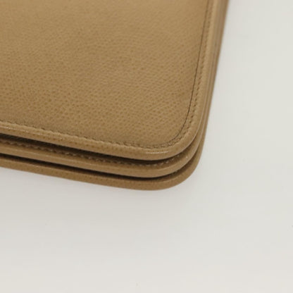 Christian Dior Vintage Honeycomb chain Canvas, BEIGE, LEATHER, Shoulder bag