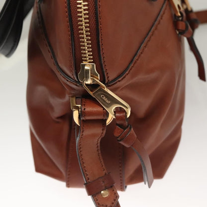 Chloe Angie Tote Leather, BROWN, LEATHER, Tote bag