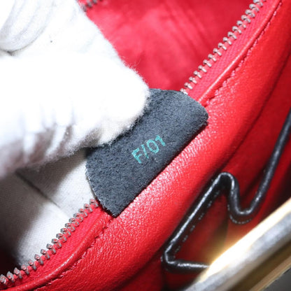 Celine Shoulder Bag Leather, BLACK, LEATHER, Shoulder bag