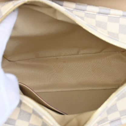Louis Vuitton Naviglio Handbag Damier, WHITE, CANVAS, Shoulder bag
