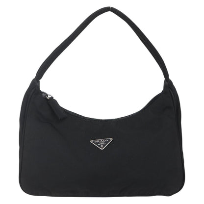 Prada Hobo Tessuto, BLACK, NYLON, Handbag