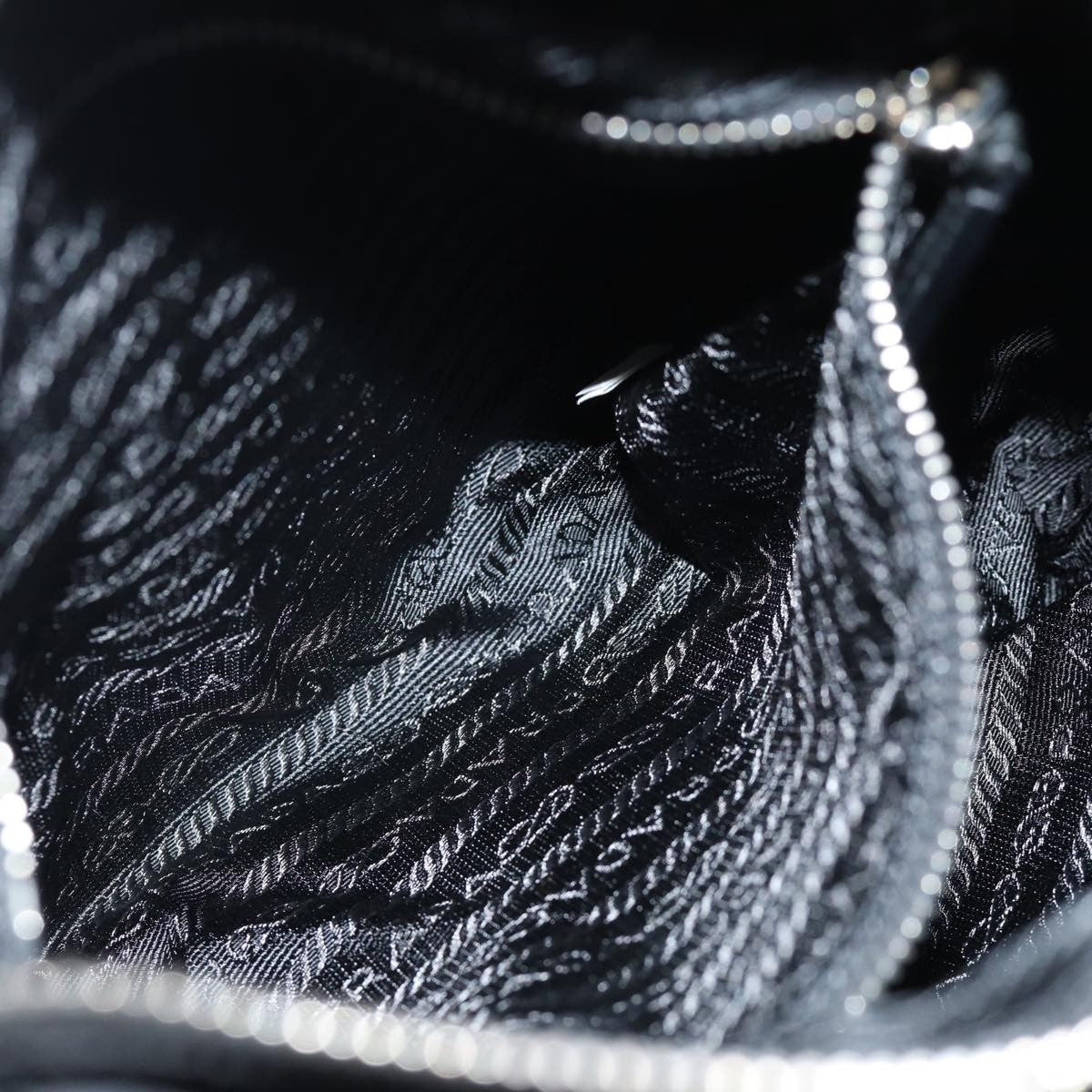 Prada Buckle Messenger Bag Tessuto, BLACK, NYLON, Shoulder bag