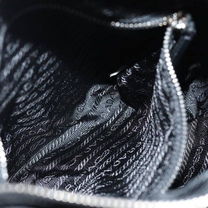 Prada Buckle Messenger Bag Tessuto, BLACK, NYLON, Shoulder bag