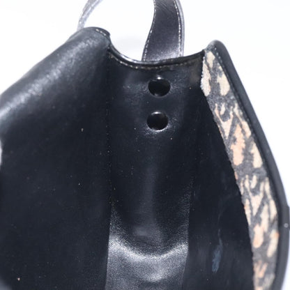 Christian Dior Vintage Flap Crossbody Bag Canvas, BLACK, CANVAS, Shoulder bag