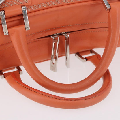 Loewe Anagram handbag Leather, Orange, Leather, Handbag