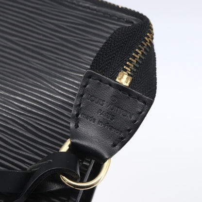 Louis Vuitton Pochette Accessoires Epi Leather, BLACK, LEATHER, Clutche & pouche