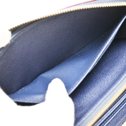 Louis Vuitton Zippy Wallet NM Leather Empreinte, NAVY, LEATHER, Wallets