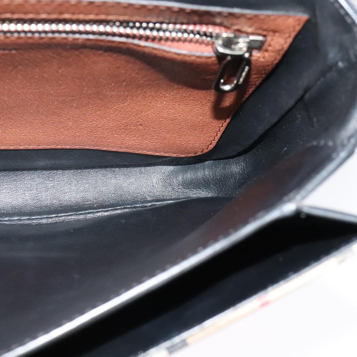 Burberry D-Ring Shoulder Bag Leather with Vintage Check Canvas, BROWN, LEATHER, Shoulder bag