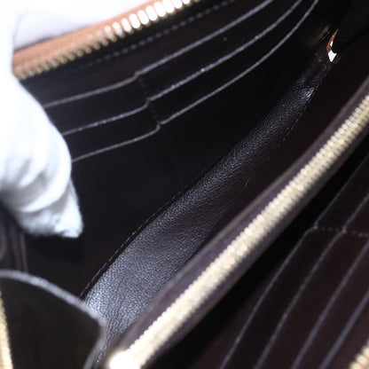 Louis Vuitton Zippy wallet Leather, BROWN, LEATHER, Wallets