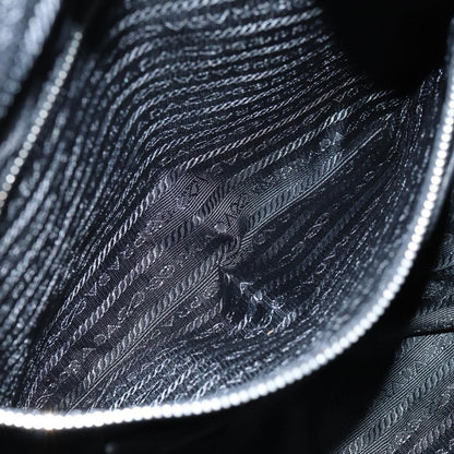 Prada Convertible Zip Tote Tessuto with Leather, BLACK, NYLON, Tote bag
