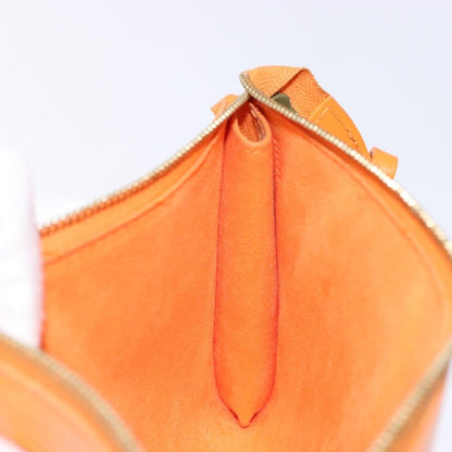 Louis Vuitton Pochette Accessoires Epi Leather, ORANGE, LEATHER, Clutche & pouche
