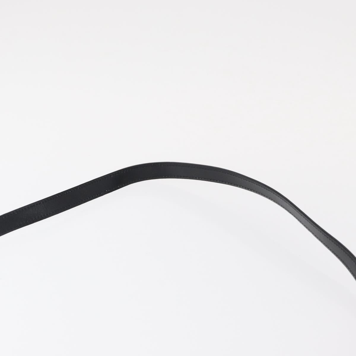 Salvatore Ferragamo Gancini Shoulder Bag Leather, BLACK, LEATHER, Shoulder bag