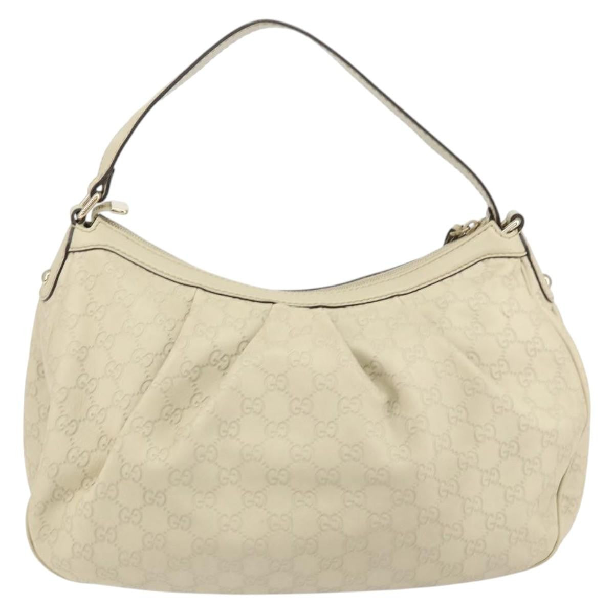 Gucci Sukey Hobo Guccissima Leather, ECRU, LEATHER, Shoulder bag