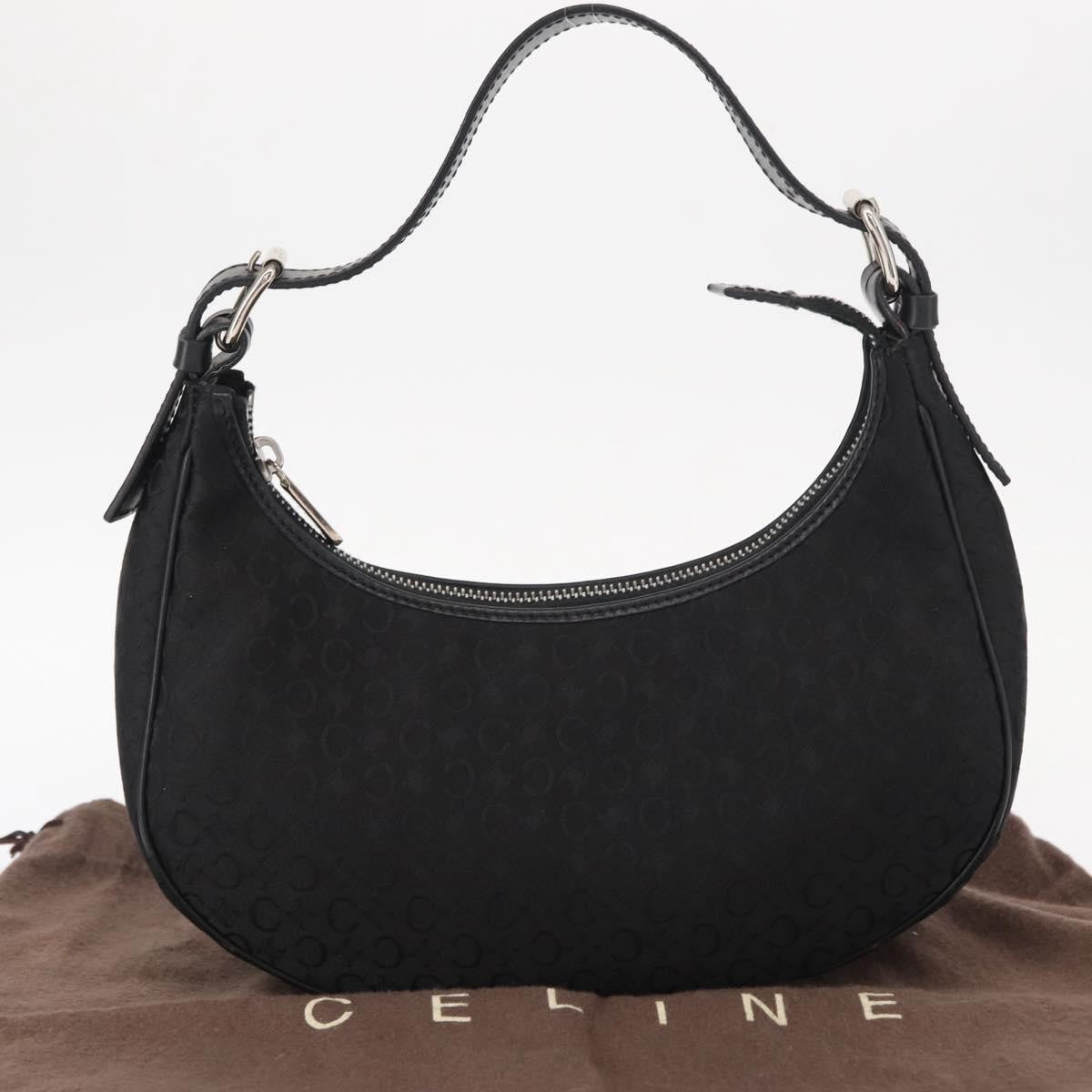 Celine Ava Bag Macadam canvas, BLACK, CANVAS, Handbag