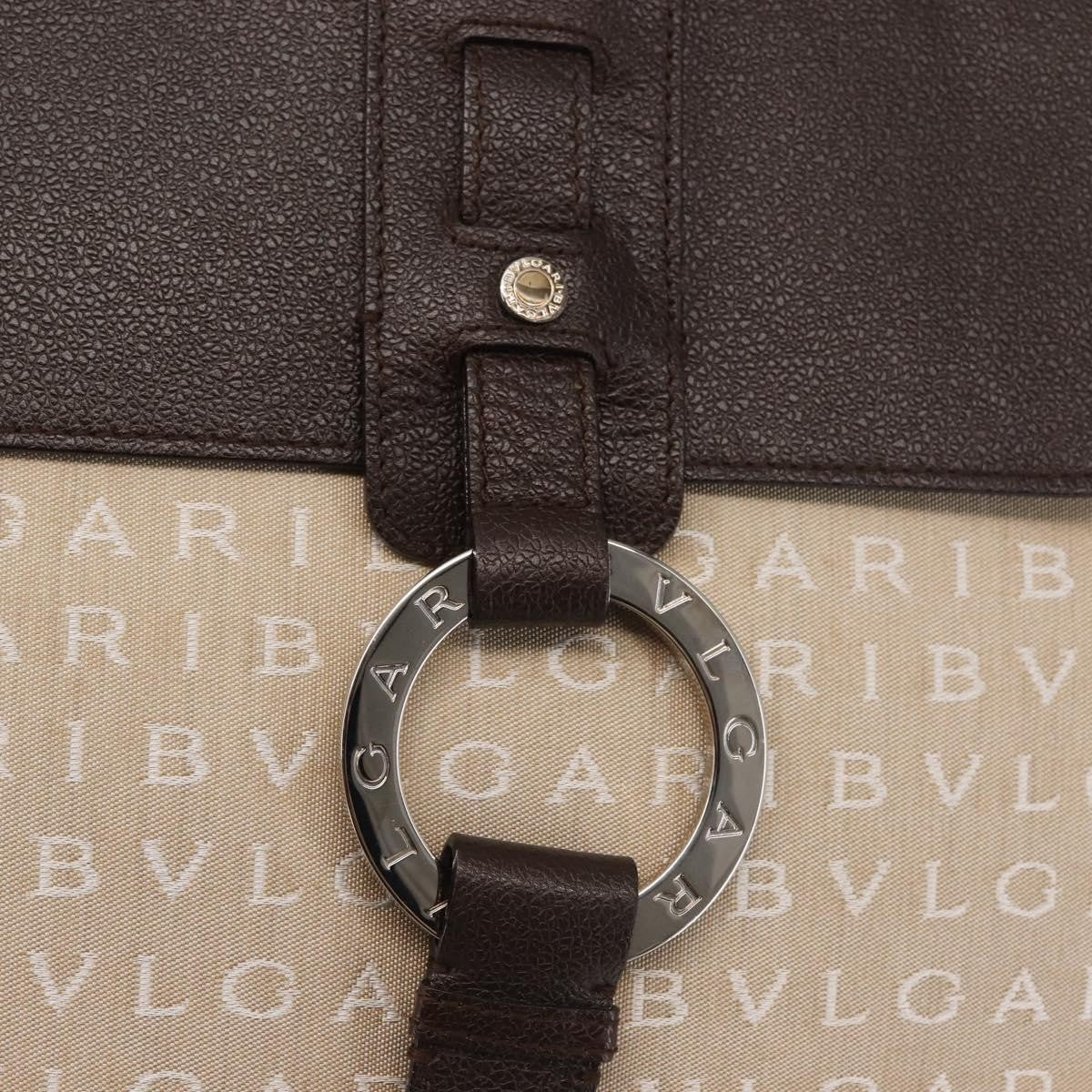 Bvlgari B.Zero1 Logomania Bag Canvas with Leather, BEIGE, CANVAS, Tote bag