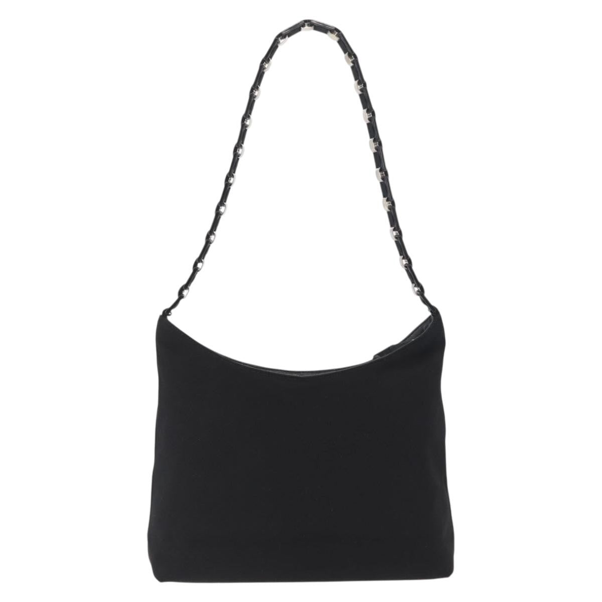 Salvatore Ferragamo Vala Shoulder Bag Nylon, BLACK, NYLON, Shoulder bag