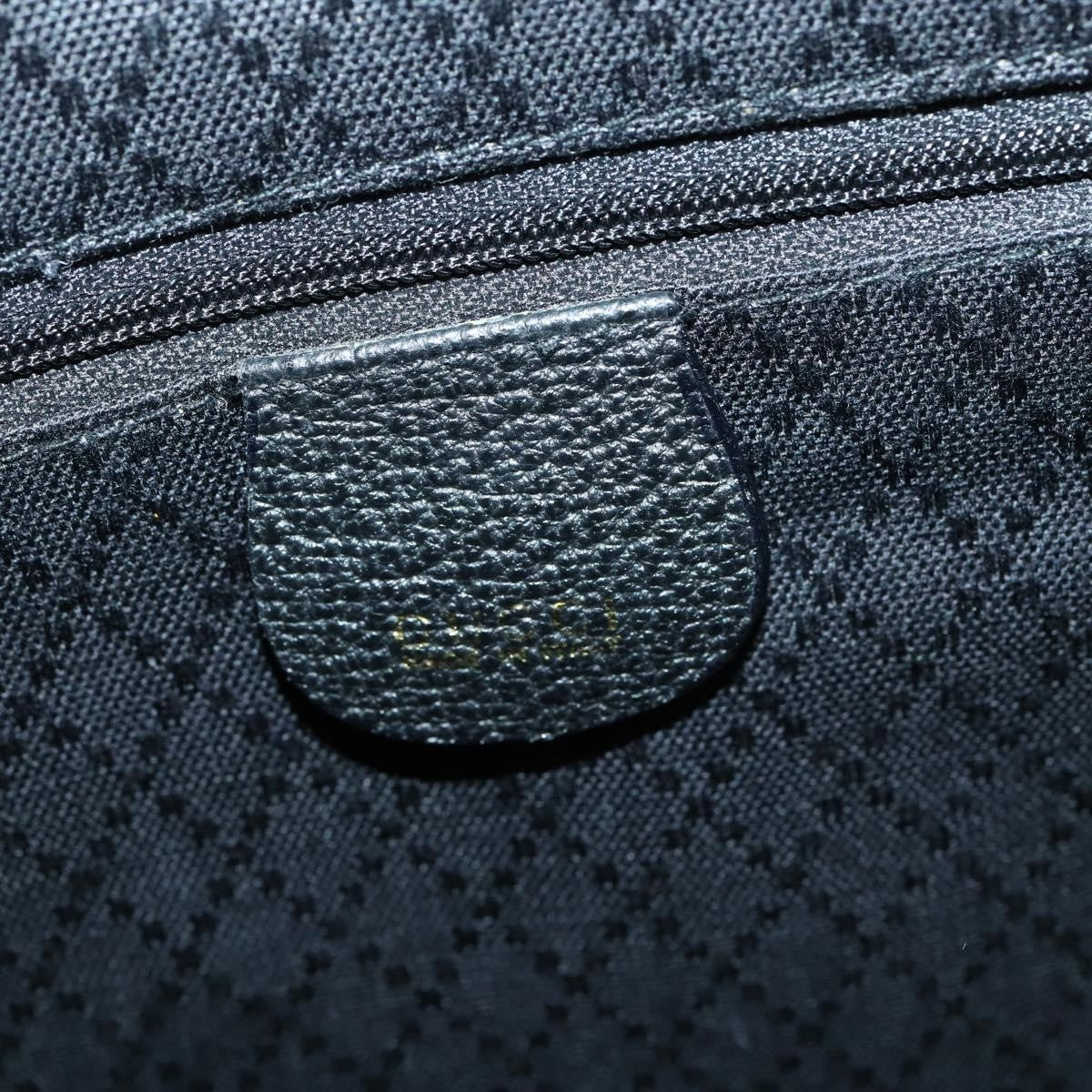 Gucci Vintage Bamboo Handle Bag Suede, BLACK, SUEDE, Handbag