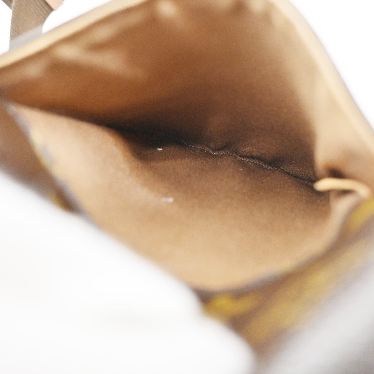 Louis Vuitton Pochette Gange Monogram Canvas, BROWN, CANVAS, Clutche & pouche