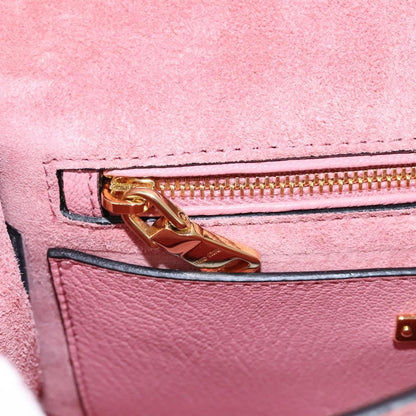Miu Miu Madras Crystal Buckle Shoulder Bag Leather, PINK, LEATHER, Shoulder bag