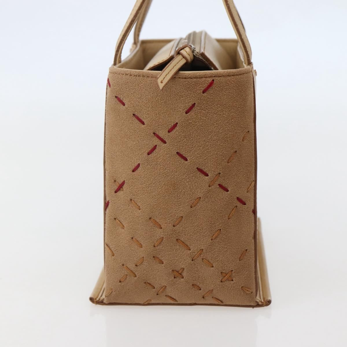 Burberry Vintage Handbag Leather, BEIGE, LEATHER, Handbag