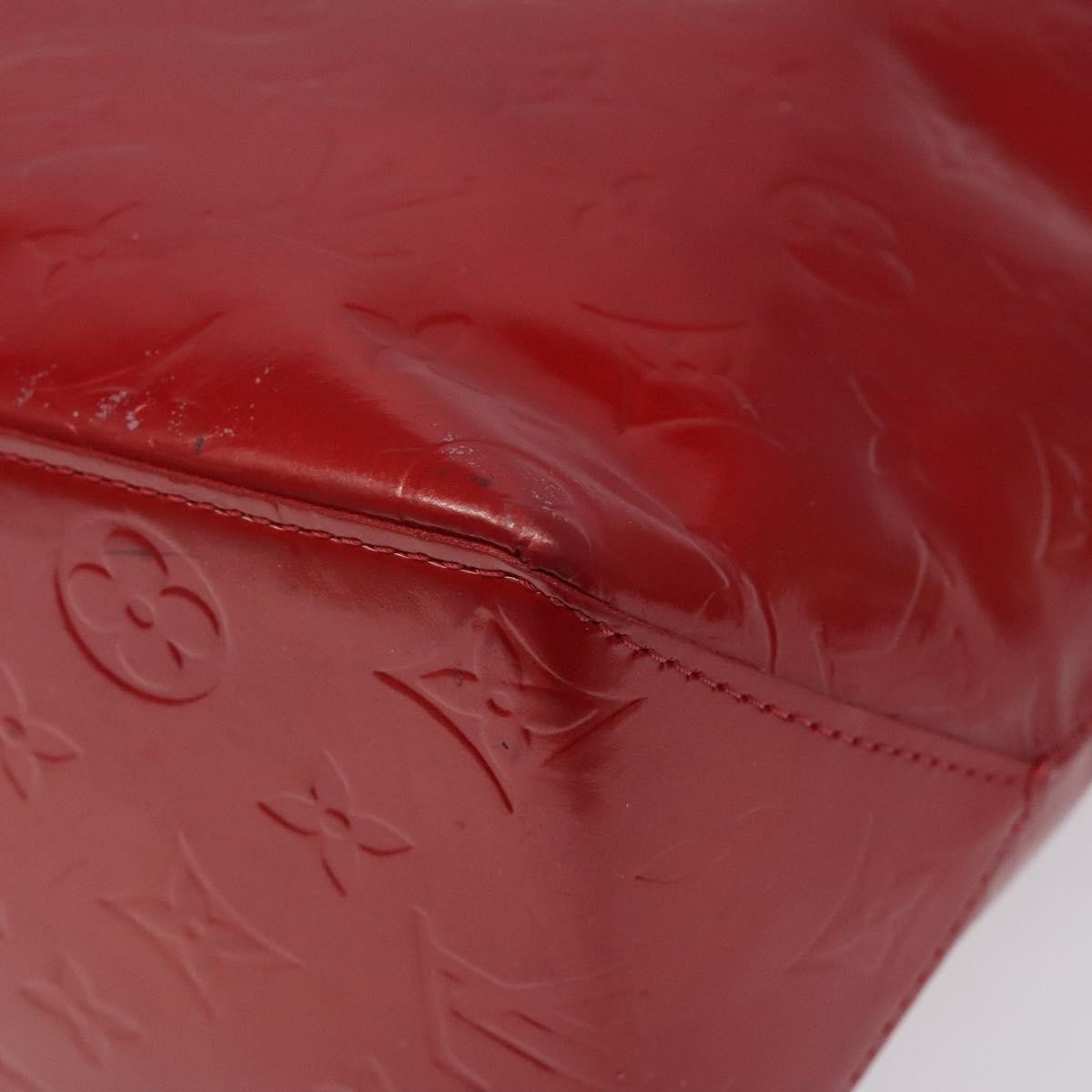 Louis Vuitton Reade Handbag Monogram Vernis, RED, PATENT_LEATHER, Handbag
