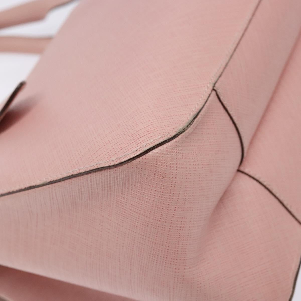 Salvatore Ferragamo Gancini handbag Leather, PINK, LEATHER, Handbag