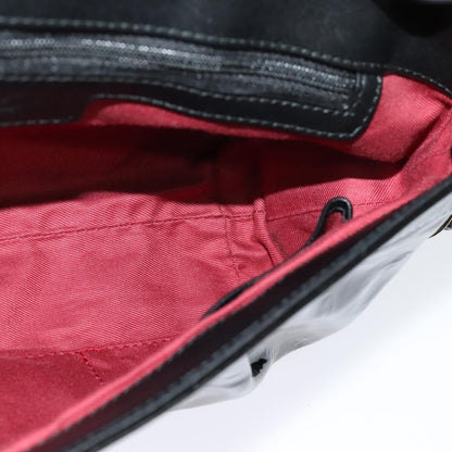 Bvlgari Chandra Flap Shoulder Bag Enamel, BLACK, PATENT_LEATHER, Shoulder bag