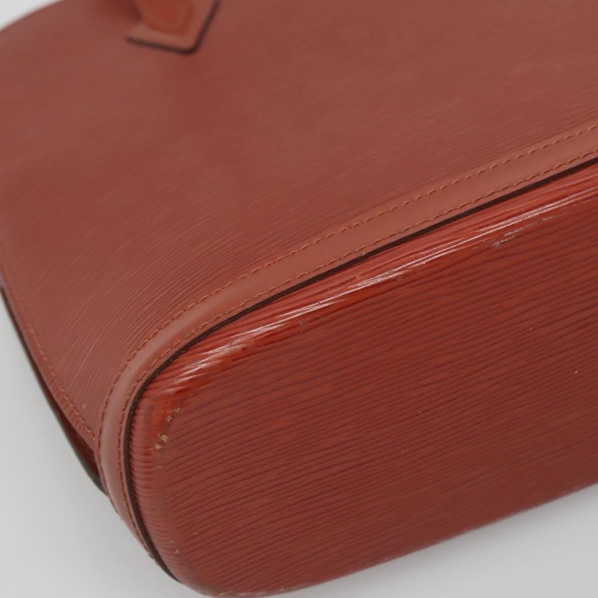 Louis Vuitton Lussac Handbag Epi Leather, BROWN, LEATHER, Shoulder bag